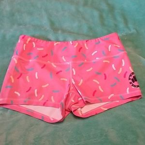 Feed Me Fight Me Pink Sprinkle Shorts